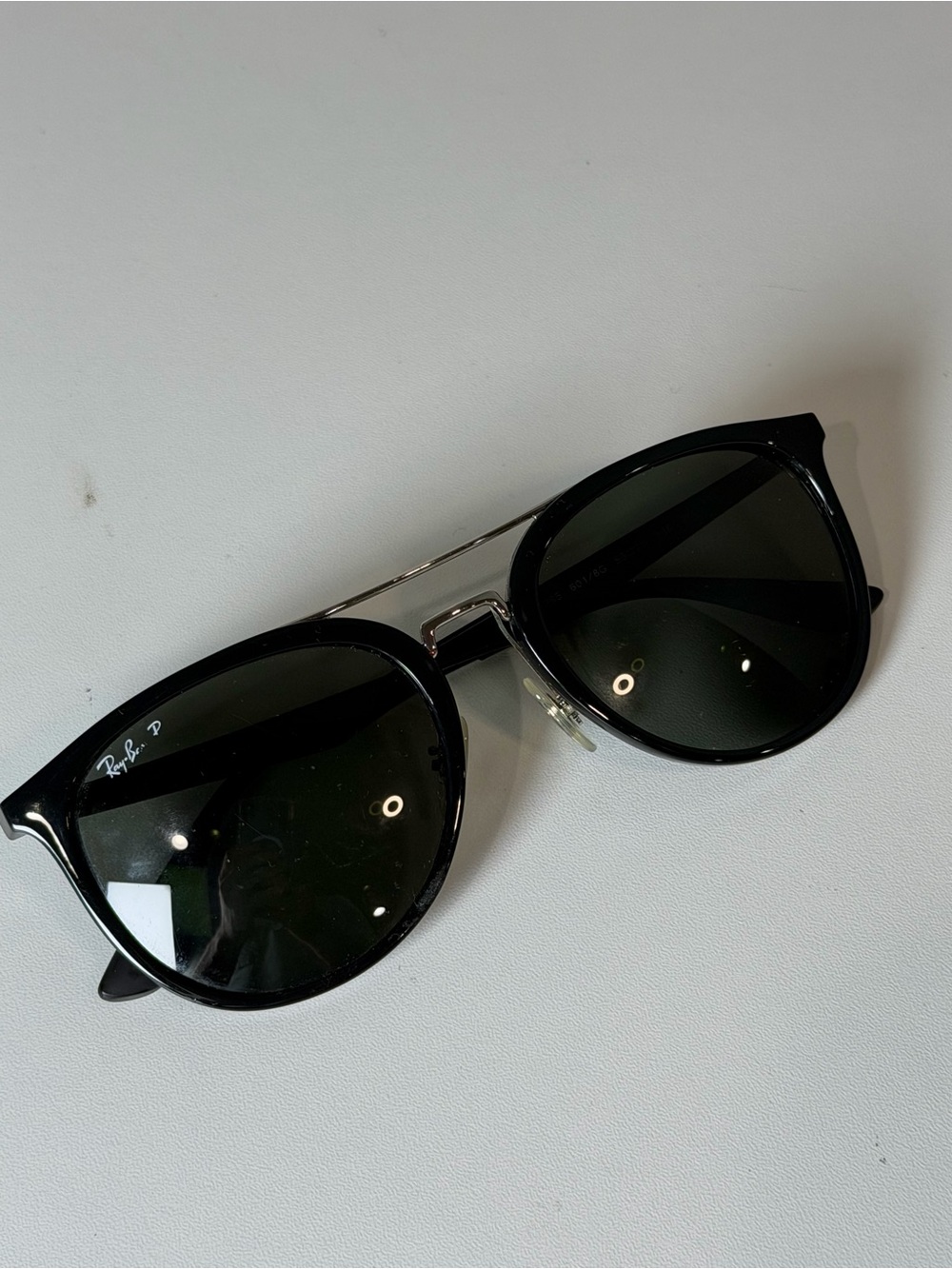 Ray-Ban RB285 Made in Italy Polarized Black Frame Sunglasses Prescription Lens